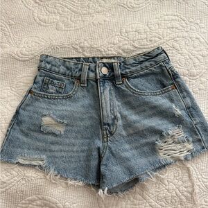 PacSun Light Blue Distressed Jean Shorts